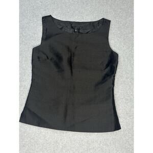 Talbots Black Top Size Op ( One Plus Petite) No Sleeve New With Tags